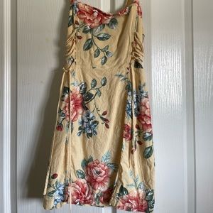 Yellow floral dress